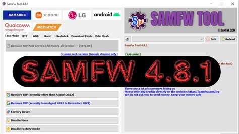 Samfw Frp Tool 4 8 1 Samsung Frp Bypass Tool 2024 One Click Bypass