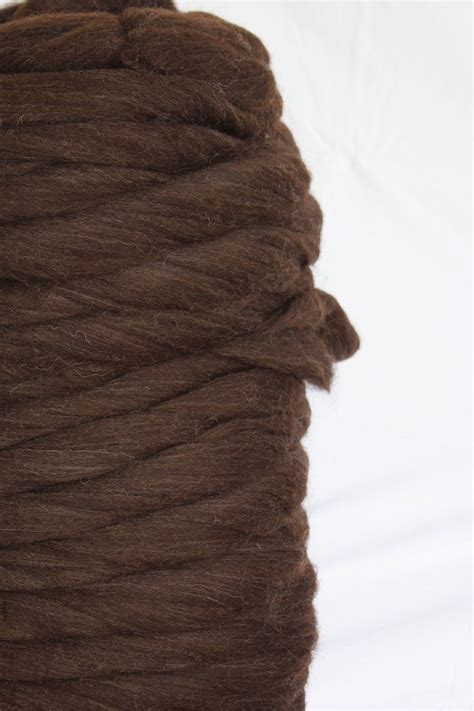 Lb Wholesale Roving Wool Natural Un Dyed Dark Brown Chunky Etsy