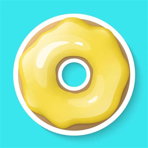 Donut Isolated White Background Cute Colorful Glossy Donuts Pink Glaze