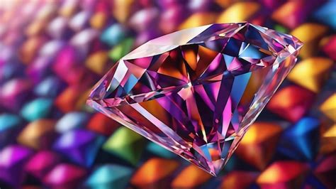 Premium Photo 3d Abstract Diamond Background Design