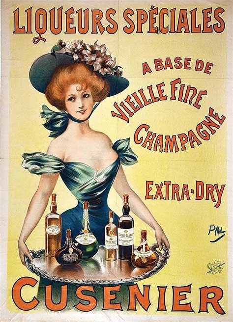 Liquor Advertising Poster Circa 1900 Vintage Ads Vintage