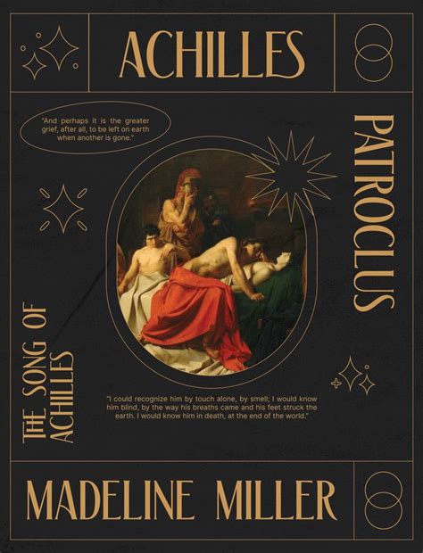 The Book Cover For Achilles By Madeleine Miller