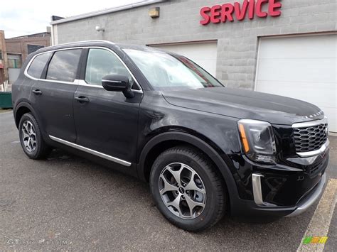 Ebony Black 2020 Kia Telluride Ex Awd Exterior Photo 136821207