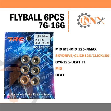 TRC FLY BALL TRC 6PCS SET FOR MIO M3 MIO125 NMAX GY6 BEAT FI CLICK