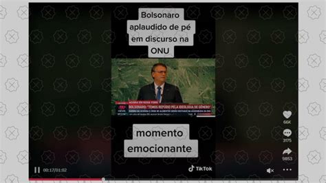 Falso Que Bolsonaro Foi Aplaudido De P Ap S Discurso Na Onu Aos Fatos