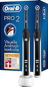 Oral B Pro Black Edition Doppelpack Elektrische Zahnb Rste Mit