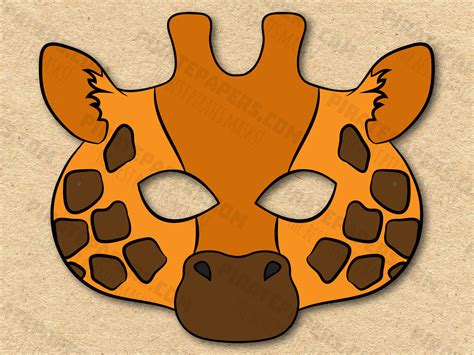 Giraffe Mask Printable