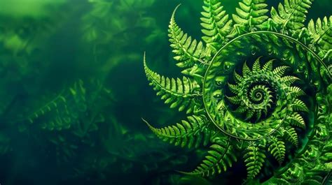 Premium Photo Fern Fractal Natures Geometry In Green