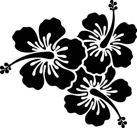 Hibiscus Svg Filehibiscus Flower Svghibiscus Clip Etsy