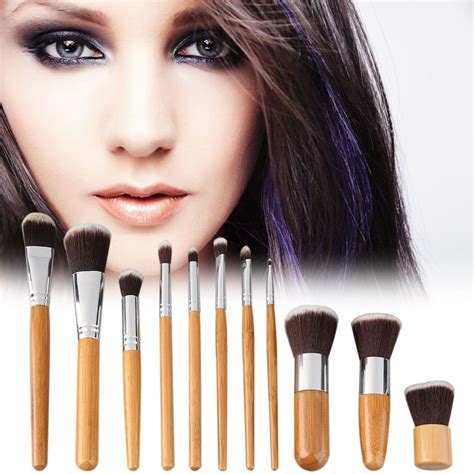 Professional 11 Pcs Makeup Brush Set With A Cloth Bag Comestic Eyeshadow Foundation Brushes