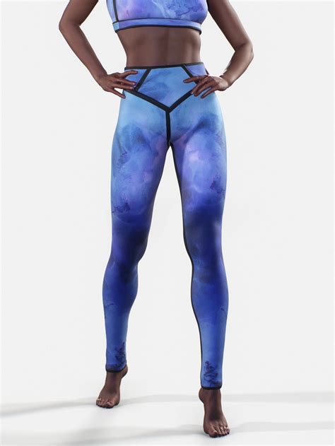 Cosmic Consciousness Shaping Leggings Blue Celestial Space - Etsy