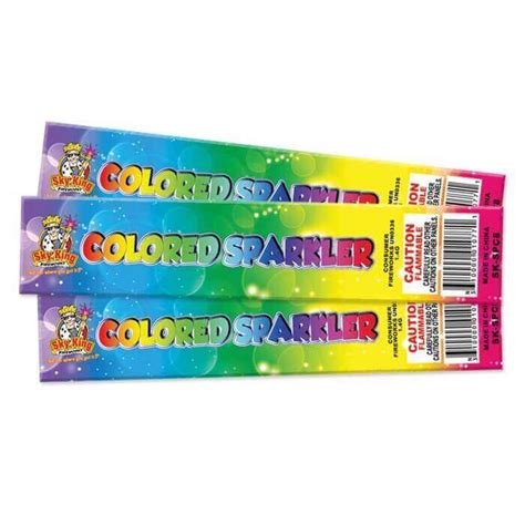 COLORED SPARKLERS - Sky King Fireworks