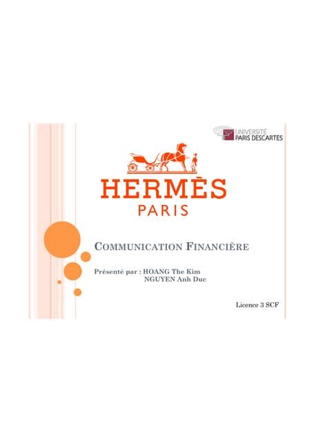 Communication Financière Hermès Pdf