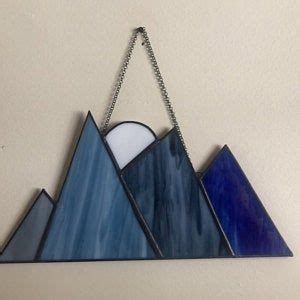 Stained Glass Smoky Mountains Etsy Stained Glass Crafts Tiffany