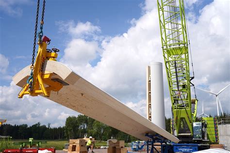 The World S Tallest Wooden Wind Turbine Is Nearly Complete And Its