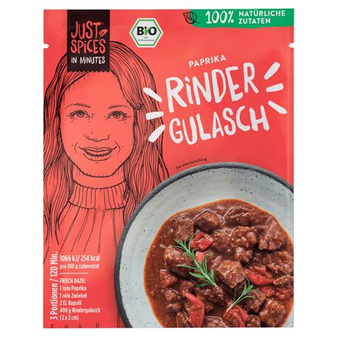 Just Spices Bio Paprika Rinder Gulasch G Bei Rewe Online Bestellen