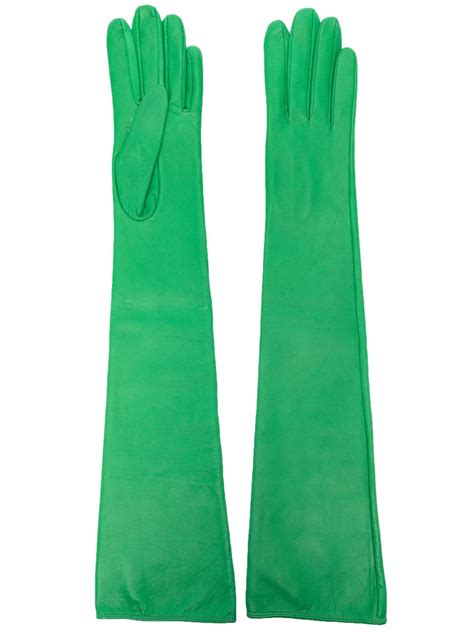 Manokhi Elbow Length Leather Gloves Farfetch