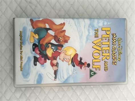 WALT DISNEY MINI Classics Peter and the Wolf VHS - Tested and Working £
