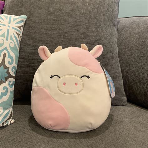 Caedyn The Pink Barnyard Cow Squishmallow 10” Nwt 💞 Depop