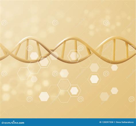 Fondo Del Vector De La Estructura Del Filamento De La DNA Vector Eps10