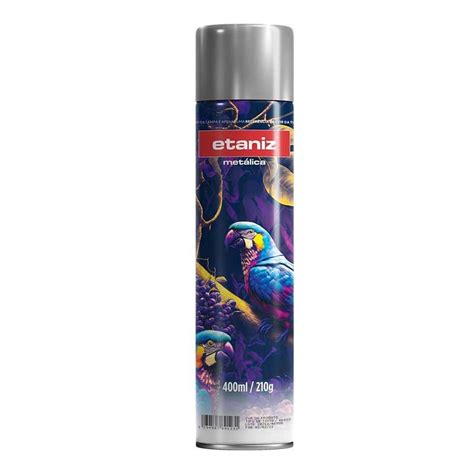 TINTA SPRAY ETANIZ ALTA TEMPERATURA ALUMÍNIO RODA 400 ml Uso Interno e