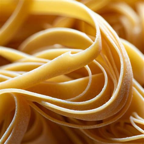 Premium AI Image Close Up Of A Raw Dry Italian Pasta Fettuccine