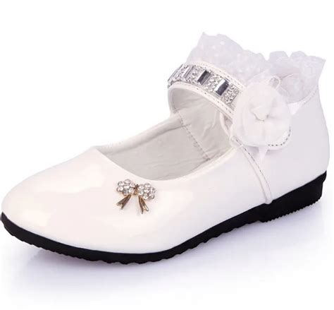 Xinfstreet Girls Shoes Leather Nice Flower Children Shoes Princess ...