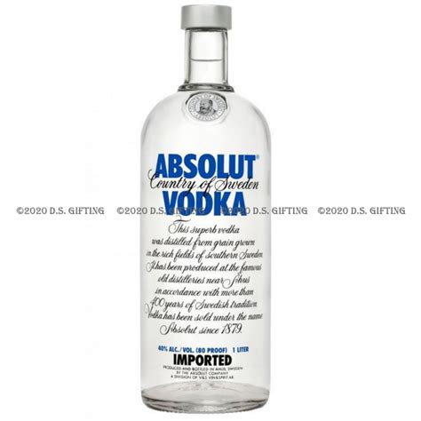 Absolut Vodka 1000 Ml DS Gifting