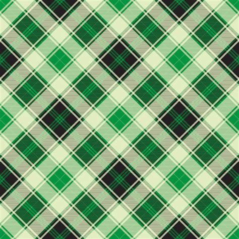 Premium Vector Green Diagonal Plaid Seamless Pattern