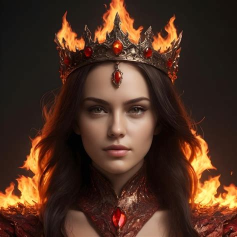 premium photo  fire queen witch