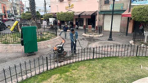 Ayuntamiento De San Luis Potos Rehabilita La Fuente Y Realiza Trabajos