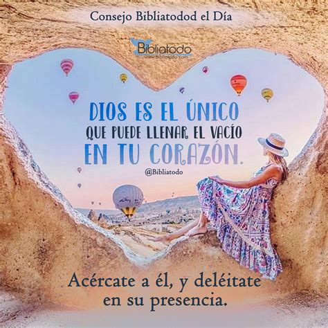 Dios es el único que puede llenar el vacío en tu corazón - IMAGENES