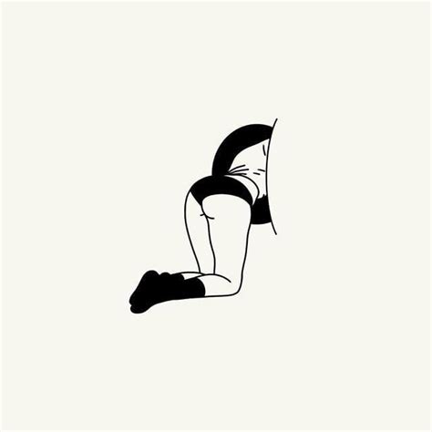 A French Artist Is Responsible For Minimalist Suggestive Illustrations Under The Moniker Of