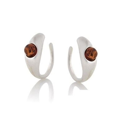 Boucles D Oreilles Argent Ambre La Maison De L Ambre Maty