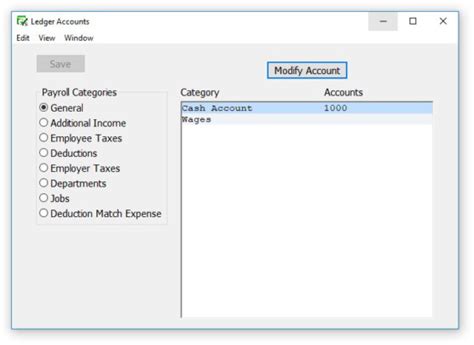 How To Set Up Ledger Accounts In Checkmark Payroll Software