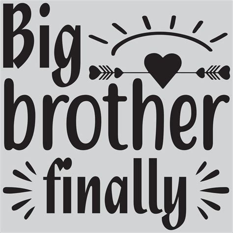 Big brother finally 11082737 Vector Art at Vecteezy