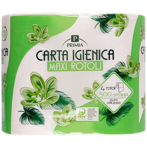 Carta Igienica Maxi Rotoli Strappi Veli Primia Dupliclick