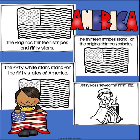 Flag Day Mini Book for Early Readers – Starlight Treasures LLC