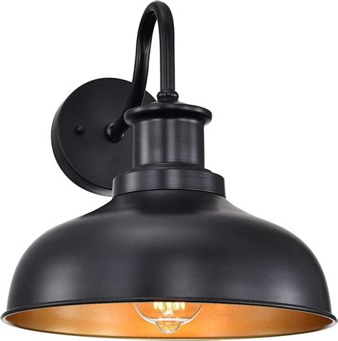 Agb As Mb Large Barn Lighting Dome And Gooseneck In Matte Black