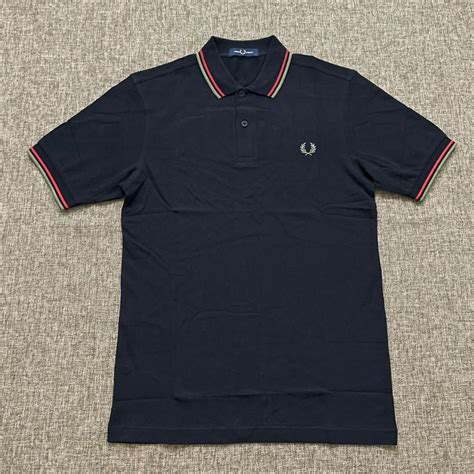 Jual Fred Perry Red Gold Tipped Polo Black Original Fredperry Shopee Indonesia