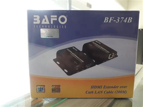 Jual Bafo HDMI Extender Over Cat6 Lan Cable 200 Meter BF 374B Original