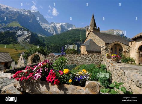 France Hautes Alpes Ecrins National Park La Grave La Meije Village