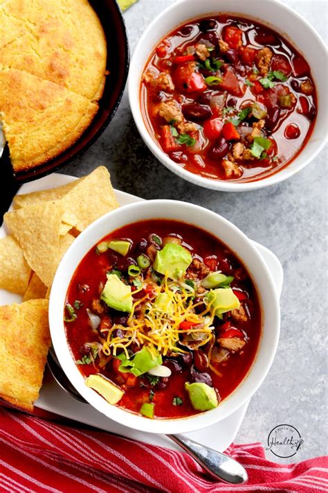 Healthy Turkey Chili Instant Pot Slow Cooker Or Stovetop A Pinch