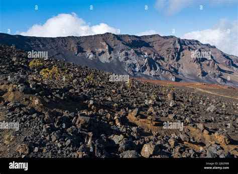 Rocky Slopes And Mountains Of Haleakala Crater In Haleakala National