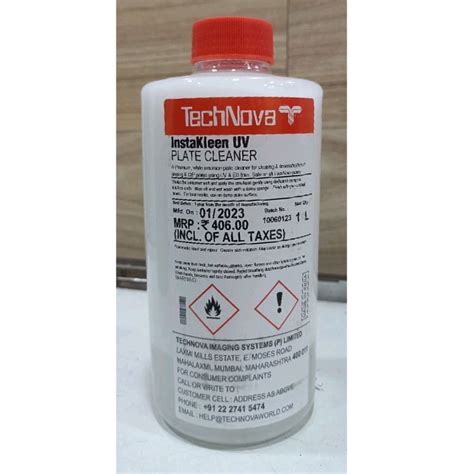 Technova Instakleen Uv Plate Cleaner Liquid Packaging Size Litre