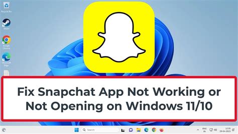 Fix Snapchat App Not Working Or Not Opening On Windows 11 10 YouTube