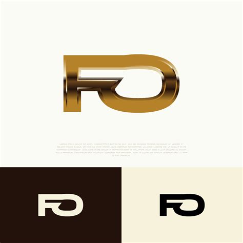 fo initial modern logo exclusive template  brand identity
