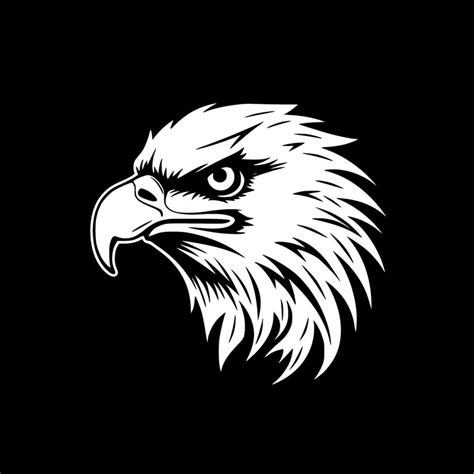 Eagle, Black and White illustration 43216984 Vector Art at Vecteezy