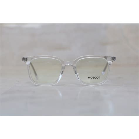 Moscot Translucent Blue Cut Acetate Rectangle Eyewear