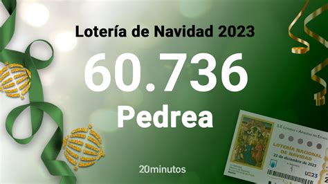 60736 número premiado con 1000 euros en la pedrea de la Lotería de